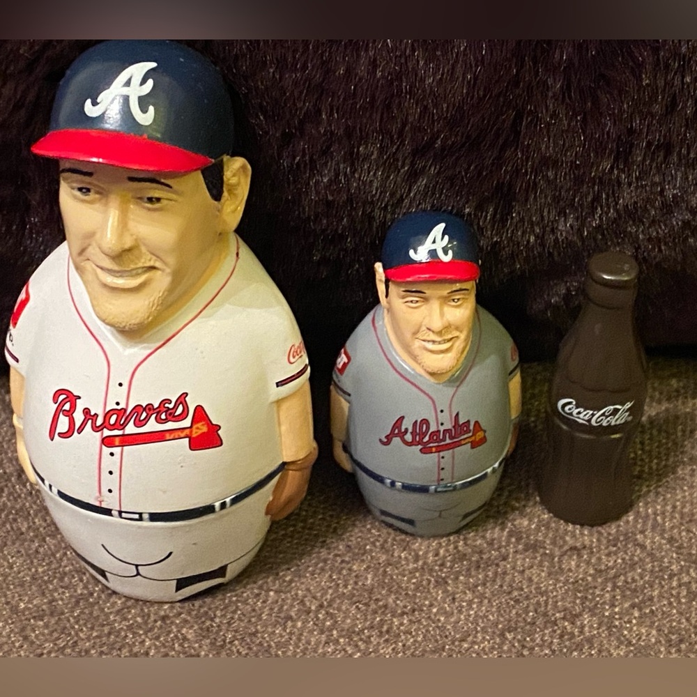 JOHN SMOLTZ Atlanta Braves Collectible Nesting Dolls - Coca Cola